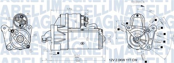 MAGNETI MARELLI 063721193010 Starter