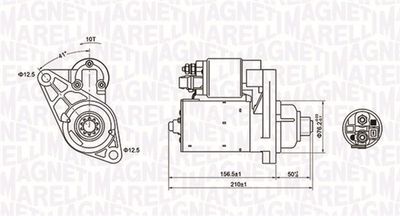 Starter MAGNETI MARELLI 063721197010