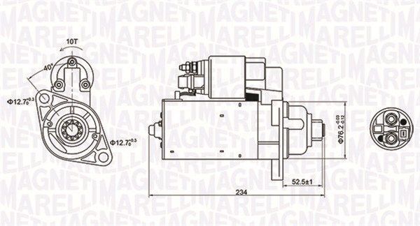 MAGNETI MARELLI 063721200010 Starter