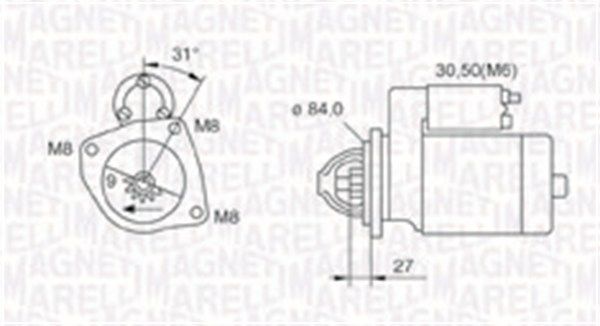 MAGNETI MARELLI 063721203010 Starter