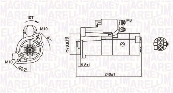 MAGNETI MARELLI 063721221010 Starter