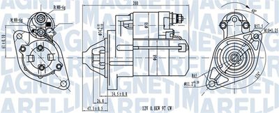 Starter MAGNETI MARELLI 063721224010
