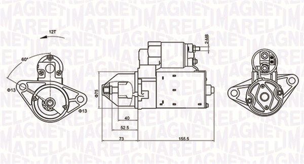 MAGNETI MARELLI 063721253010 Starter