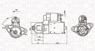 Starter MAGNETI MARELLI 063721253010