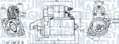 Starter MAGNETI MARELLI 063721256010