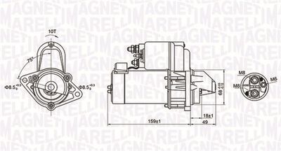 Starter MAGNETI MARELLI 063721257010