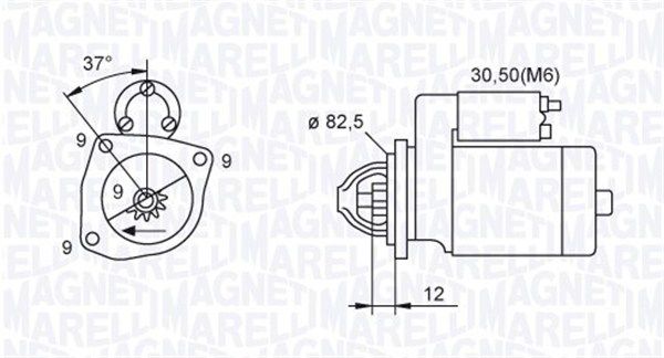 MAGNETI MARELLI 063721264010 Starter