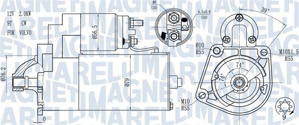 MAGNETI MARELLI 063721271010 Starter