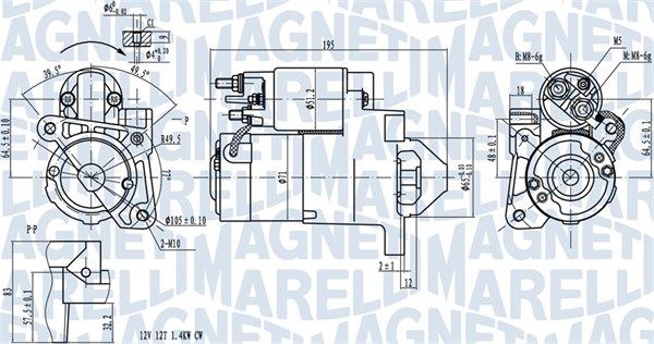 MAGNETI MARELLI 063721273010 Starter