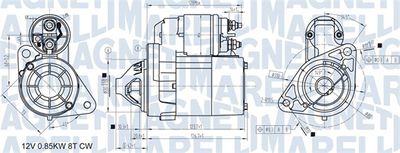Starter MAGNETI MARELLI 063721307010