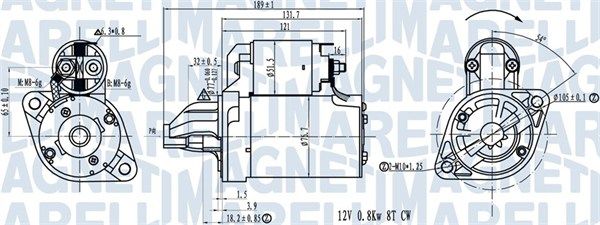 MAGNETI MARELLI 063721311010 Starter