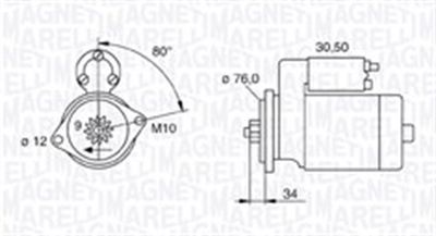 Starter MAGNETI MARELLI 063721321010
