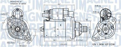 Starter MAGNETI MARELLI 063721322010