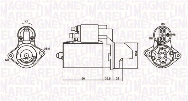 MAGNETI MARELLI 063721334010 Starter