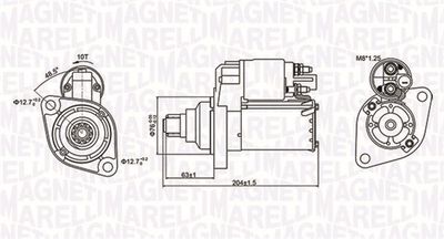 Starter MAGNETI MARELLI 063721347010
