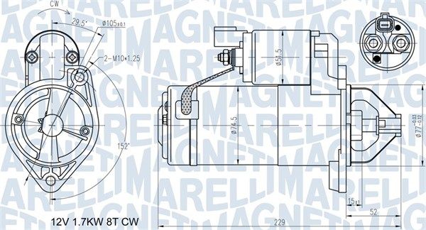 MAGNETI MARELLI 063721365010 Starter