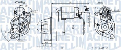 Starter MAGNETI MARELLI 063721382110