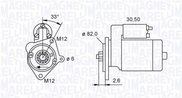 MAGNETI MARELLI 063721392010 Starter