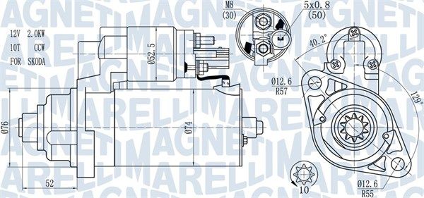 MAGNETI MARELLI 063721393010 Starter