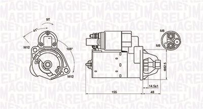 Starter MAGNETI MARELLI 063721394010