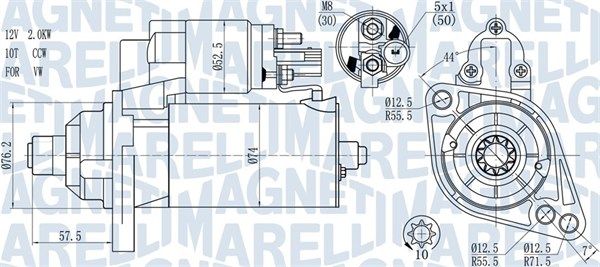 MAGNETI MARELLI 063721397010 Starter