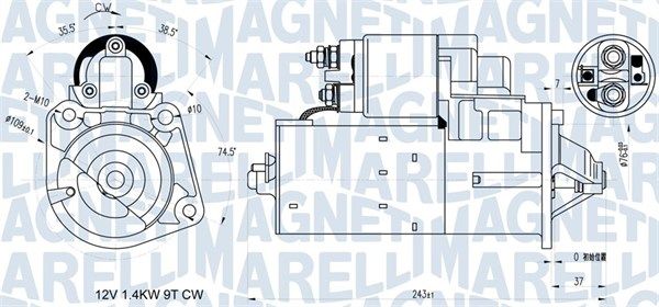 MAGNETI MARELLI 063721398010 Starter