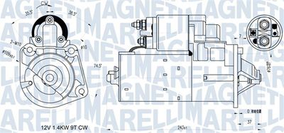 Starter MAGNETI MARELLI 063721398010