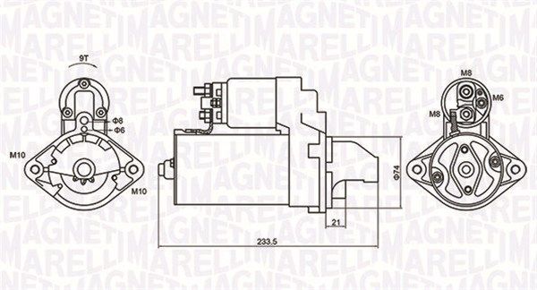 MAGNETI MARELLI 063721406010 Starter