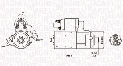 Starter MAGNETI MARELLI 063721409010