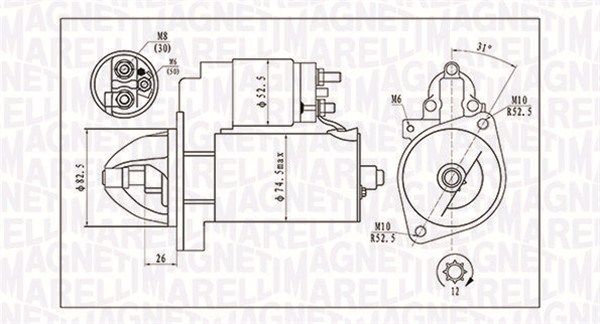 MAGNETI MARELLI 063721410010 Starter