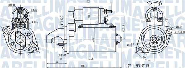 MAGNETI MARELLI 063721413010 Starter