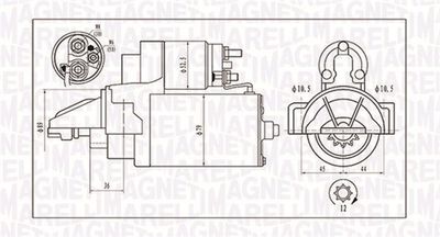 Starter MAGNETI MARELLI 063721421010