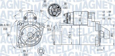Starter MAGNETI MARELLI 063721428010