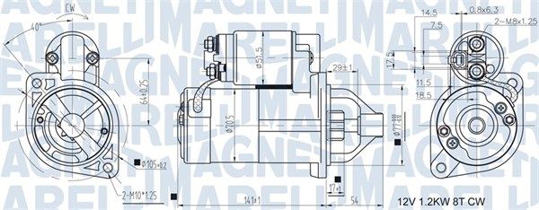 MAGNETI MARELLI 063721433010 Starter