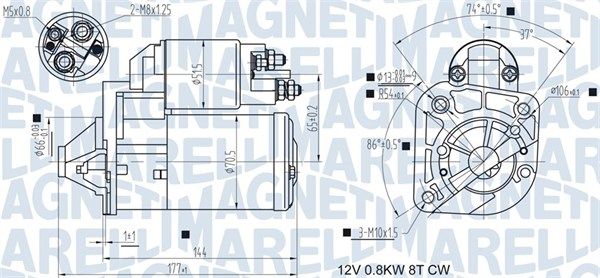 MAGNETI MARELLI 063721442010 Starter