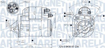 Starter MAGNETI MARELLI 063721442010