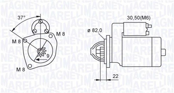 MAGNETI MARELLI 063721449010 Starter