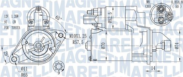 MAGNETI MARELLI 063721450010 Starter