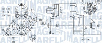 Starter MAGNETI MARELLI 063721450010