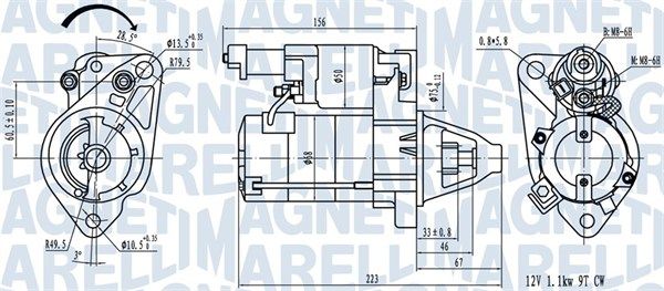 MAGNETI MARELLI 063721458010 Starter