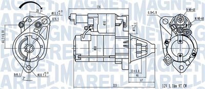 Starter MAGNETI MARELLI 063721458010