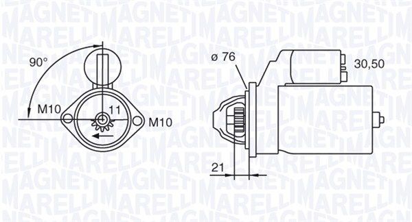 MAGNETI MARELLI 063721473010 Starter