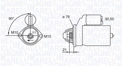 Starter MAGNETI MARELLI 063721473010