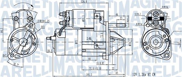 MAGNETI MARELLI 063721492010 Starter