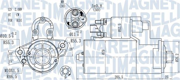MAGNETI MARELLI 063721521010 Starter