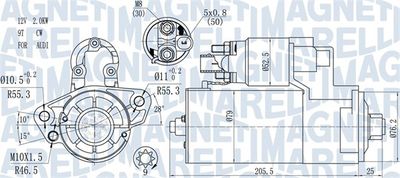 Starter MAGNETI MARELLI 063721521010