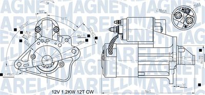 Starter MAGNETI MARELLI 063721524010
