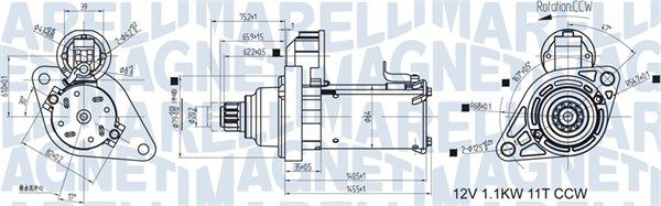 MAGNETI MARELLI 063721533010 Starter