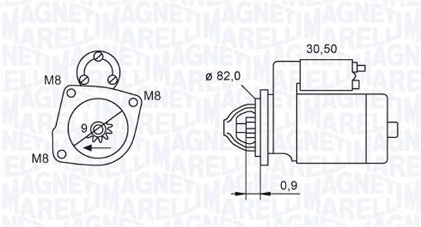 MAGNETI MARELLI 063721552010 Starter