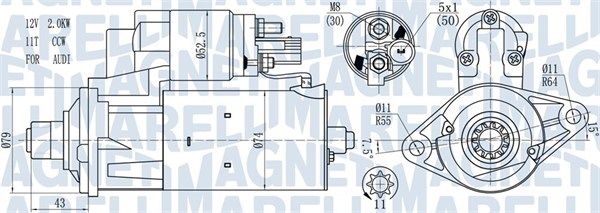 MAGNETI MARELLI 063721584010 Starter